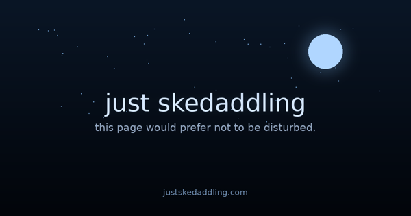 A quiet generative night sky, from Just Skedaddling